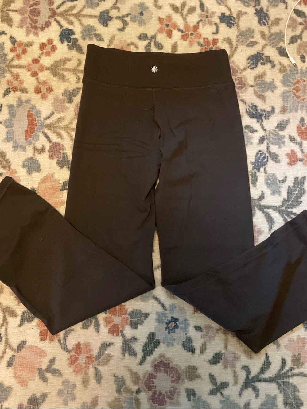 Athleta Black High-Waist Performance Elation Straight Leggings .